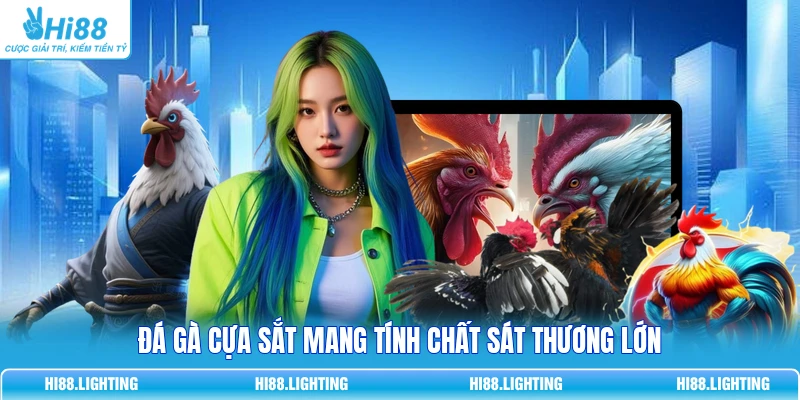 Đá Gà Cựa Sắt | Khám Phá Quy Tắc Tham Gia Cá Cược Tại Hi88 Đá gà cựa sắt mang tính chất sát thương lớn