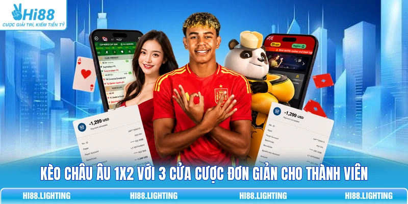 Khái Niệm Kèo Châu Âu 1X2 Là Gì? Cách Đọc Và Tính Kết Quả Kèo châu Âu 1X2 với 3 cửa cược đơn giản cho thành viên