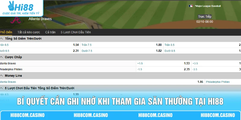 Bí quyết cần ghi nhớ khi tham gia săn thưởng tại Hi88