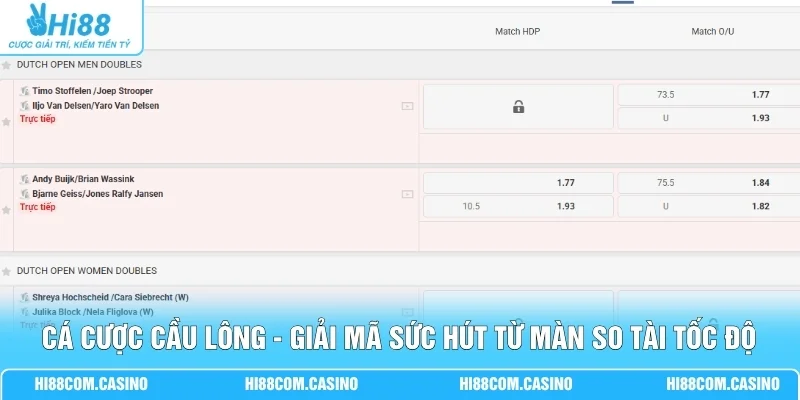 Cá Cược Cầu Lông - Giải Mã Sức Hút Từ Màn So Tài Tốc Độ