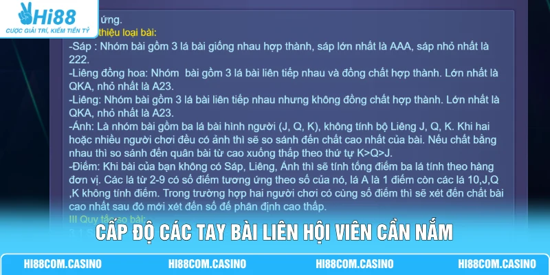 Liêng - Top 5 Chiến Thuật Giúp Chinh Phục Mọi Ván Bài Cấp độ các tay bài Liêng hội viên cần nắm