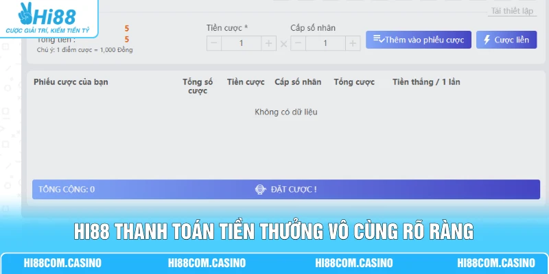 3 Càng - Nắm Vững 4 Tuyệt Chiêu Chốt Số Cực Chuẩn Tại Hi88 Hi88 thanh toán tiền thưởng vô cùng rõ ràng