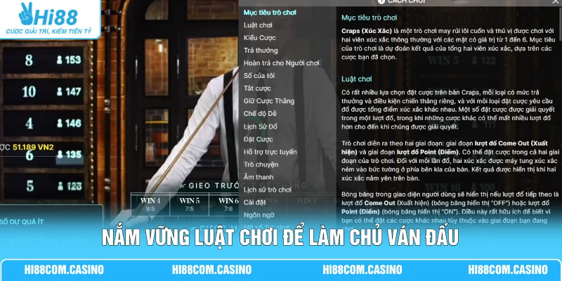 Craps | Trò Chơi Xúc Xắc Cổ Điển, Tỷ Lệ Thắng Cực Cao 50% Nắm vững luật chơi để làm chủ ván đấu